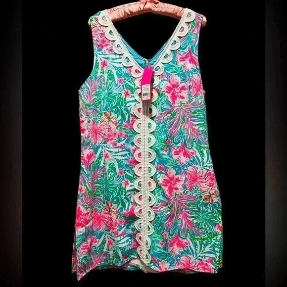 Lilly Pulitzer Ronnie V-Neck Romper in Amalfi Blue Leaf It Wild Sz 2 - Picture 5 of 8